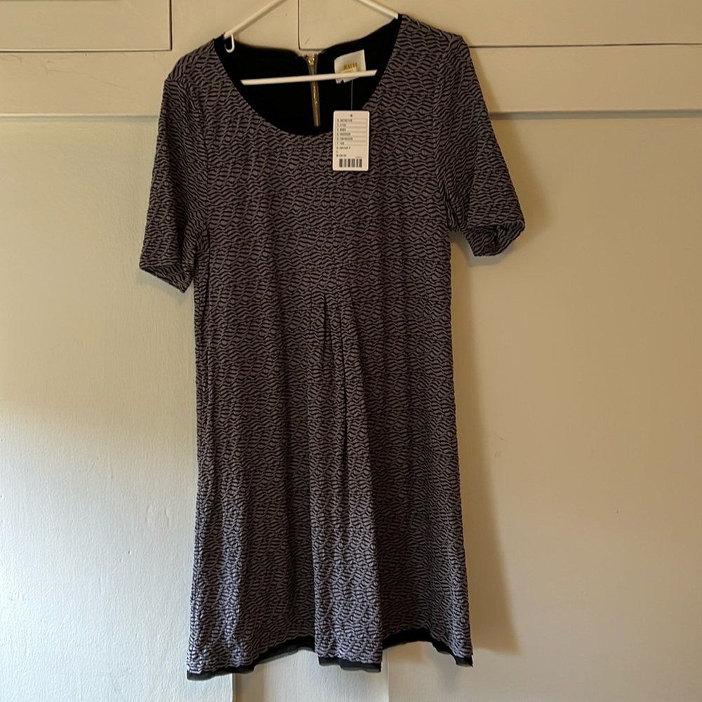 Maeve pleat front dress